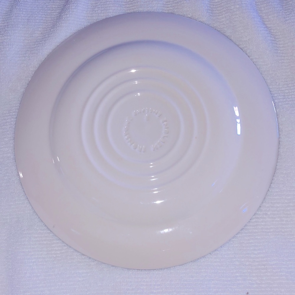 English Ironstone England Willow pattern blue & white plate vintage - Picture 4 of 5